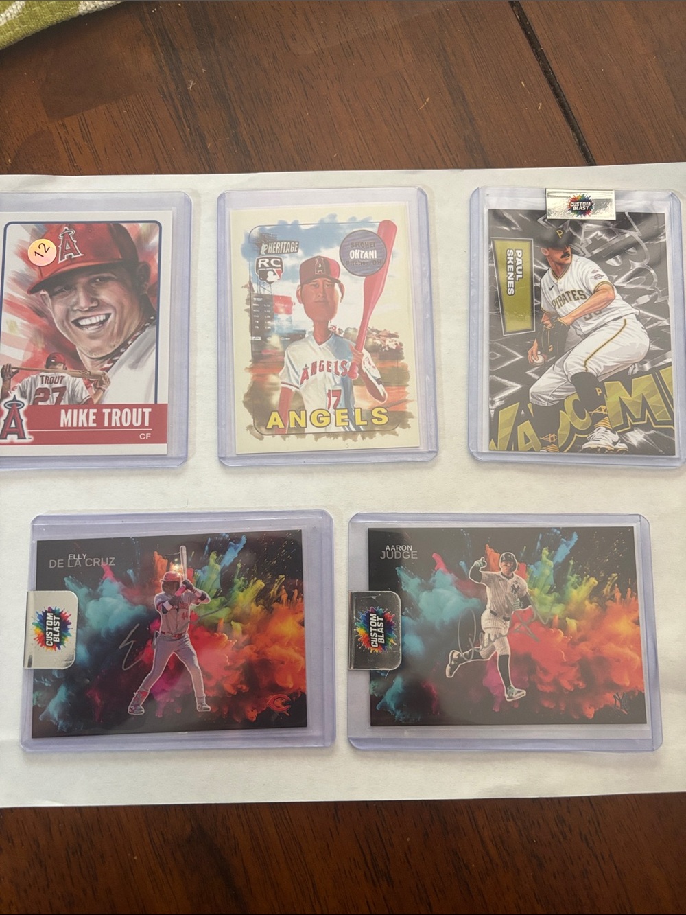 Baseball Trading Card Set - Multi-Color Collector Cards